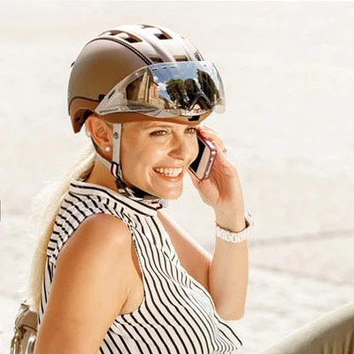 Casque cycliste urbain et VAE Roadster marron Casco – Image 4