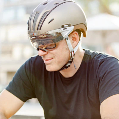 Casque cycliste urbain et VAE Roadster marron Casco – Image 5