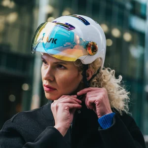 Casque vélo Kask urbain avec visière Urban R Rainbow