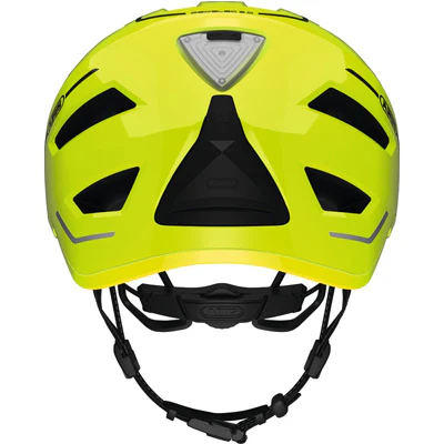 Casque vélo ville jaune fluo Pedelec 2.0 Abus avec éclairage – Image 3
