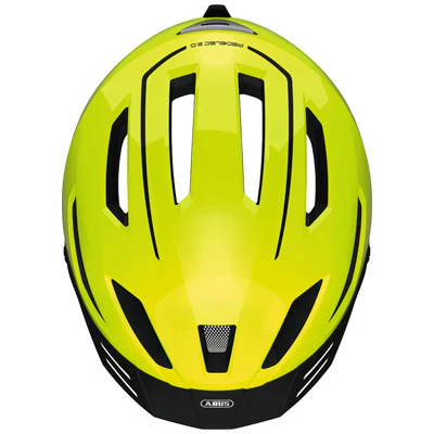 Casque vélo ville jaune fluo Pedelec 2.0 Abus avec éclairage – Image 5