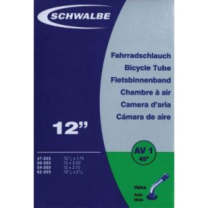 Chambre à air vélo schrader 12 1/2X1.75-2 1/4 Schwalbe