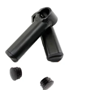 Cornes de guidon de vélo noir aluminium 110 mm