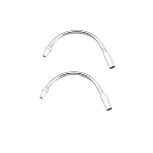 Coudes passe-câble pour frein V-Brake acier inoxydable - Paire