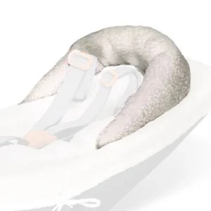 Coussin demi lune pour siège coque Weber dans remorque vélo