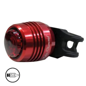 Éclairage arrière sur tube de selle de vélo avec chargement USB