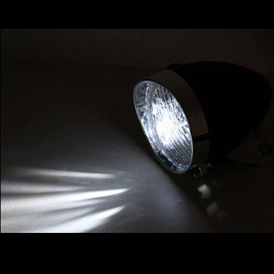 Feu avant vélo vintage sur fourche 3 LEDs – Image 3