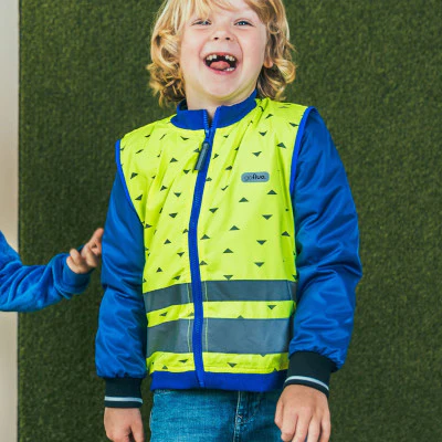 Gilet réfléchissant enfants jaune fluo Jackson Go Fluo – Image 3