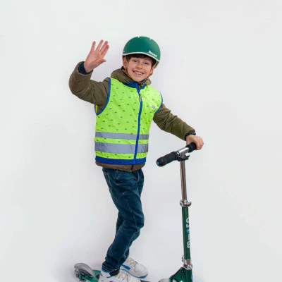 Gilet réfléchissant enfants jaune fluo Jackson Go Fluo – Image 5