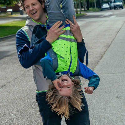 Gilet réfléchissant enfants jaune fluo Jackson Go Fluo – Image 6