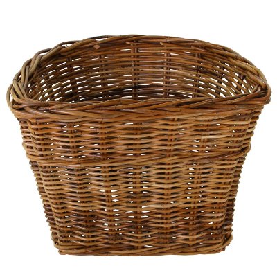 Grand panier sur guidon de vélo en rotin Darcy L Basil – Image 3