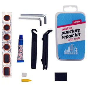 Kit de réparation pour crevaison pneu vélo avec multi-outils