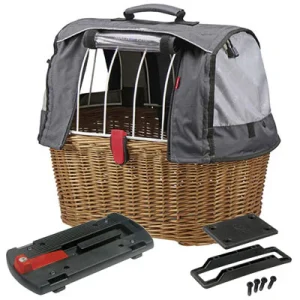 Kit panier vélo chien Doggy Plus + fixation GTA Klickfix