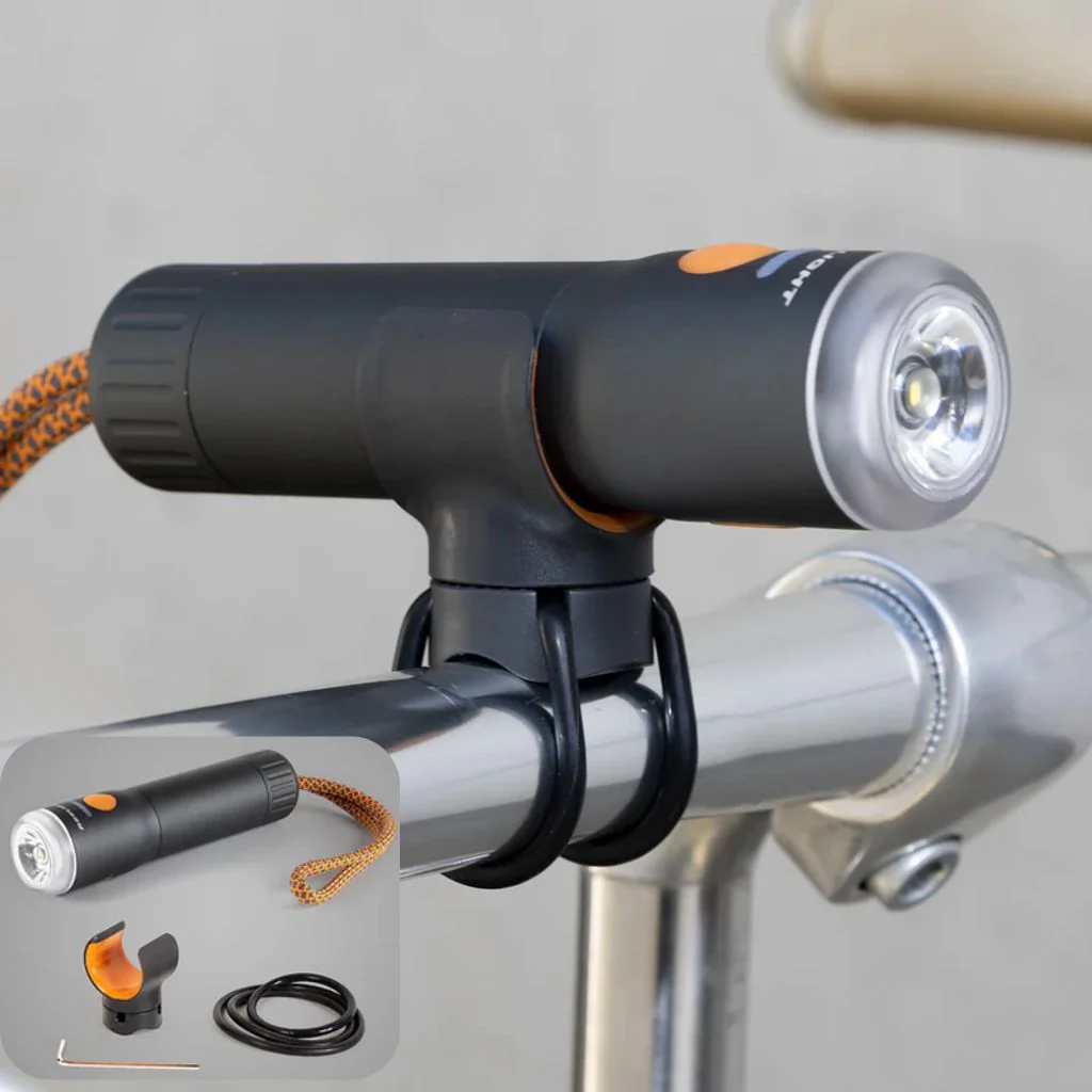 Lampe torche amovible sur guidon de vélo Reelight LUX light 700