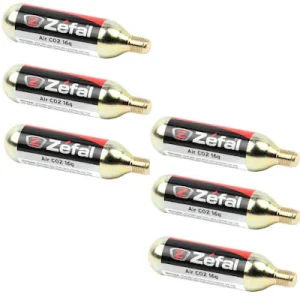 Lot de 6 cartouches CO2 16g filetées Zéfal
