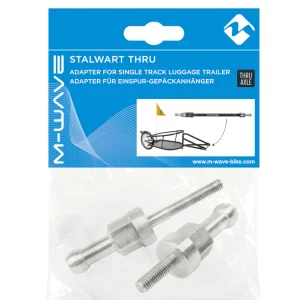 Adaptateurs fixation remorque mono-roue M-Wave pour axe traversant lot de 2