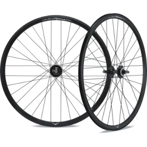 Paire de roues noires flipflop vélo fixie 28 X-Press Miche