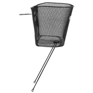 Panier vélo avant sur pivot de fourche 25.4 mm et axe de roue