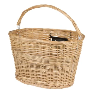 Panier vélo avant osier sur guidon M-Wave
