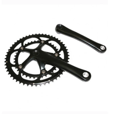 Pédalier 9 à 10 vitesses double plateaux 39-53 dents