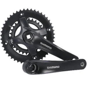 Pédalier double plateaux vélo 7/8V 30/46 dents Tourney Shimano