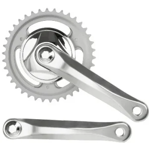 Pédalier mono plateau 38 dents argent vélo 5 à 8 vitesses