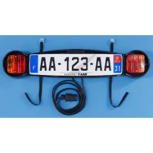 Plaque de signalisation pour porte vélo