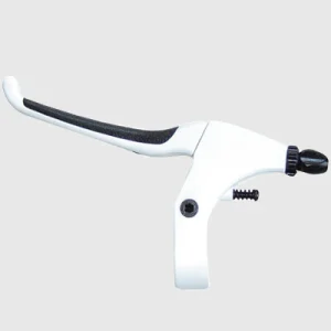 Poignée de frein de vélo confort blanche