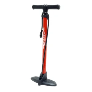 Pompe à pied en aluminium rouge multi valves