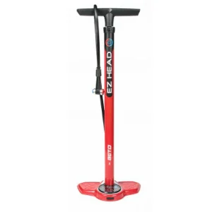 Pompe vélo à pied avec manomètre et embout Ez Head Beto