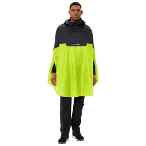 Poncho cycliste jaune avec visières latérales Covero II Vaude