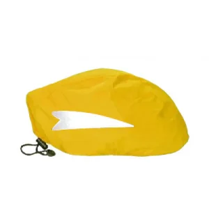 Protection pluie pour casque vélo avec bande réflechissante