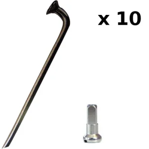 Rayons vélo épais 2,3 mm - par 10