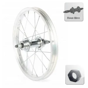 Roue arrière 14 pouces à roue libre pour vélo enfant
