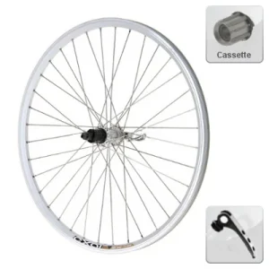 Roue arrière vélo 26 pouces pour cassette 7-8-9 vitesses