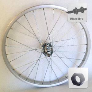 Roue vélo 500 A arrière à roue libre