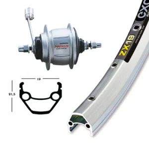 Roue vélo arrière 26x1.75 frein rétropédalage 8 Vitesses Nexus