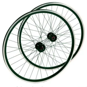 Roues avant et arrière moyeu flip flop fixie single speed Noires