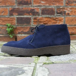 Hi Top Navy Suede