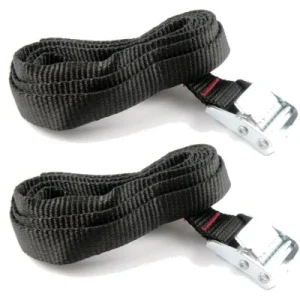 Sangles de serrage 147 cm avec boucle acier pour porte vélo