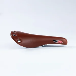 Selle de vélo vintage imitation cuir marron