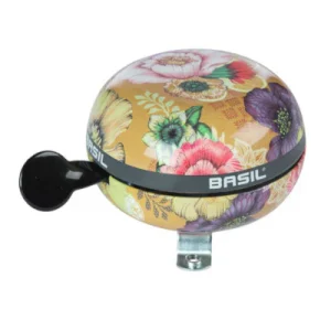 Sonnette vélo fleurs jaune miel Big Bell Bloom Field Basil