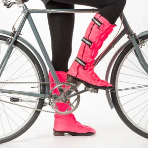 Sur chaussures imperméables Georgia in Dublin Leggits vélo pour femme - Rose