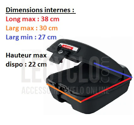 Top case Citybox pour fixation GTA Klickfix sur porte bagage – Image 3