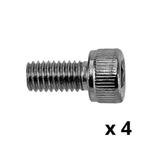 Vis M5 x 16mm en Acier Zingué - Par 4